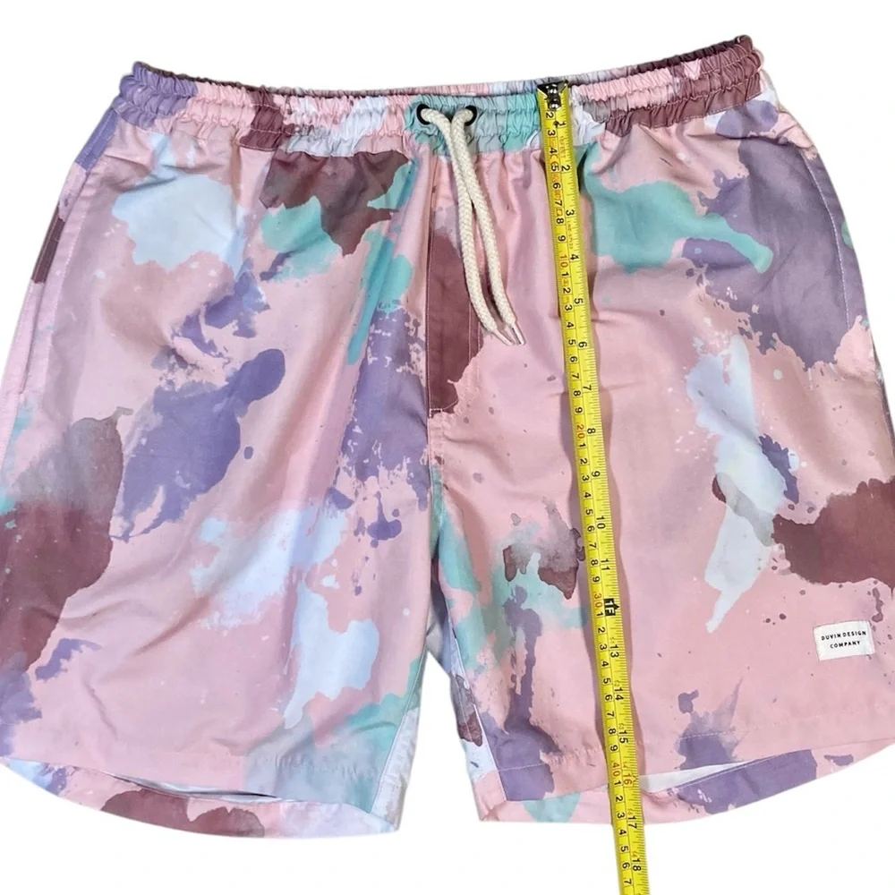 Duvin Colorful Abstract Swim Shorts Size Large​ - Picture 4 of 6